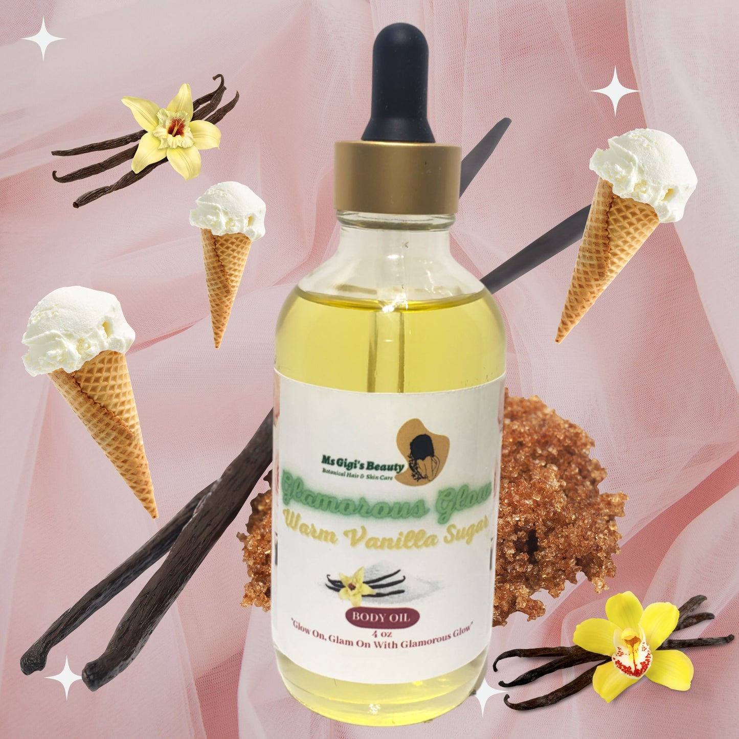 Glamorous Glow Body Oil, Pheromone Infused Body Oil