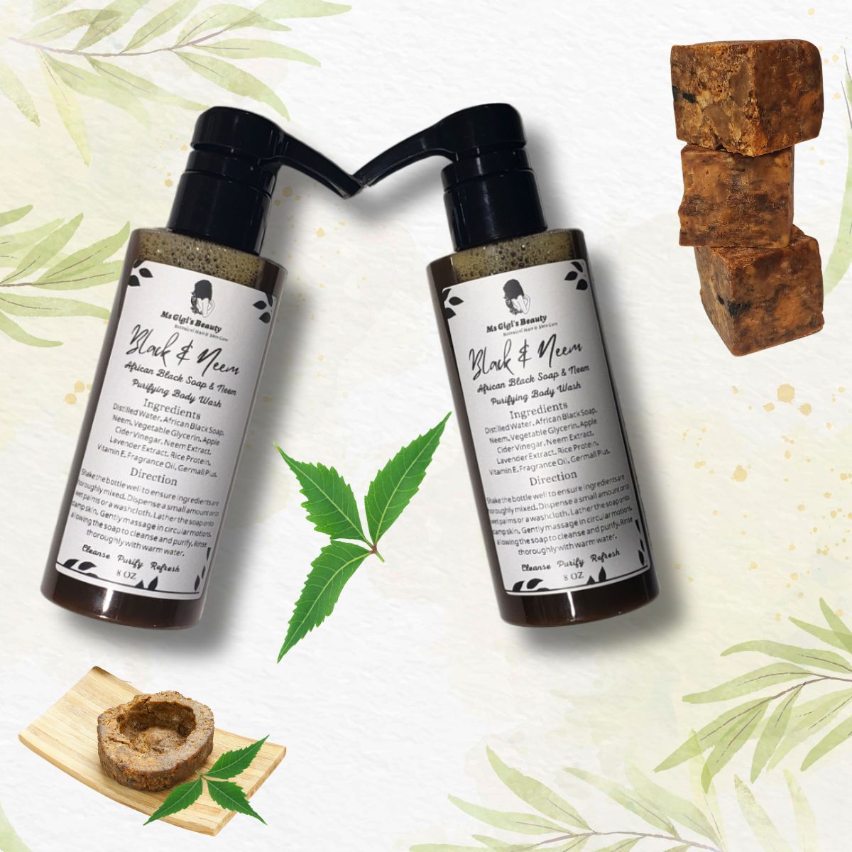 Black & Neem Purifying Body Wash
