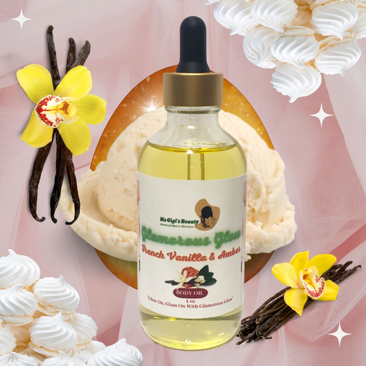Glamorous Glow Body Oil, Pheromone Infused Body Oil