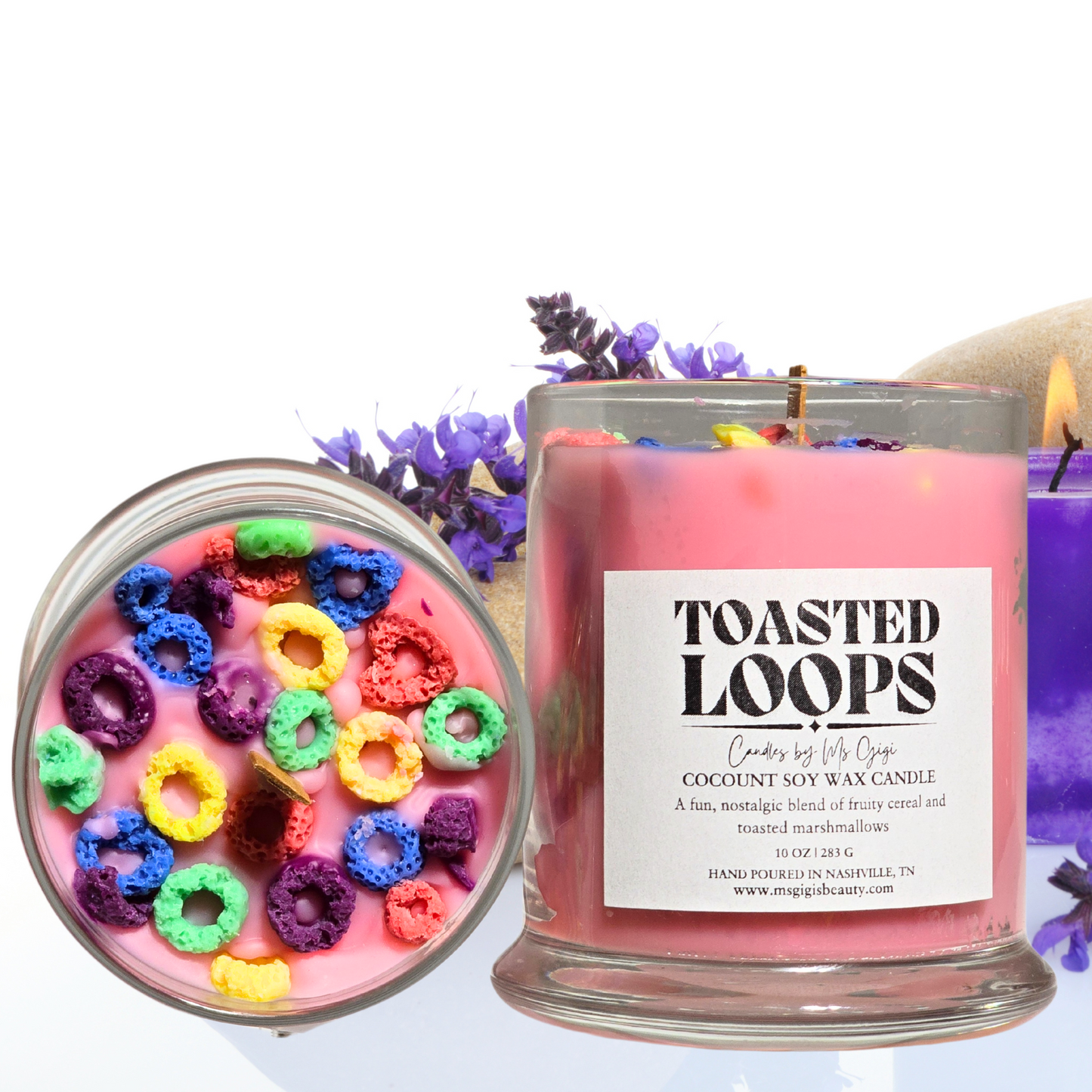 Toasted Loops Cocount Soy Candle