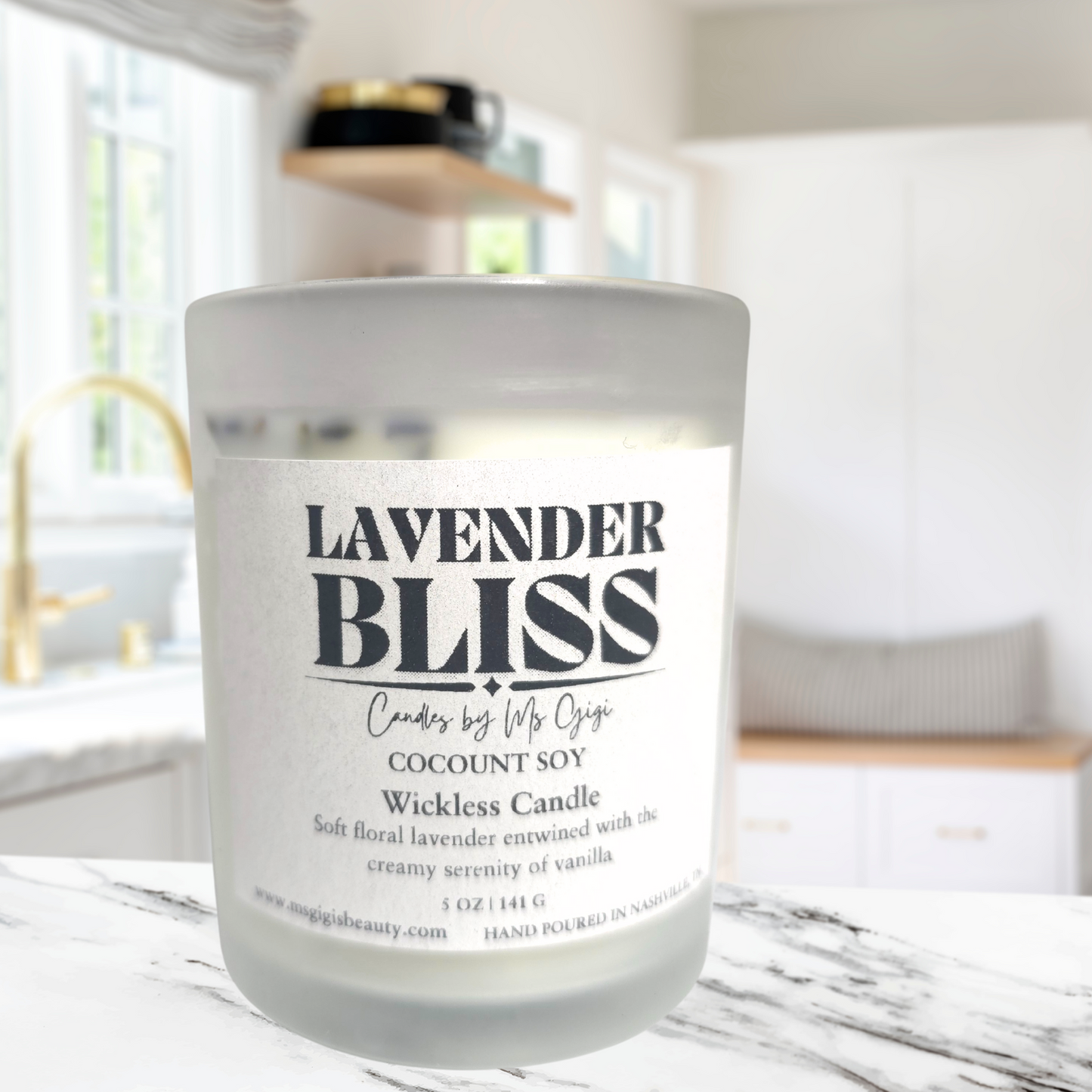 Lavender Bliss Coconut Soy Wickless Candle