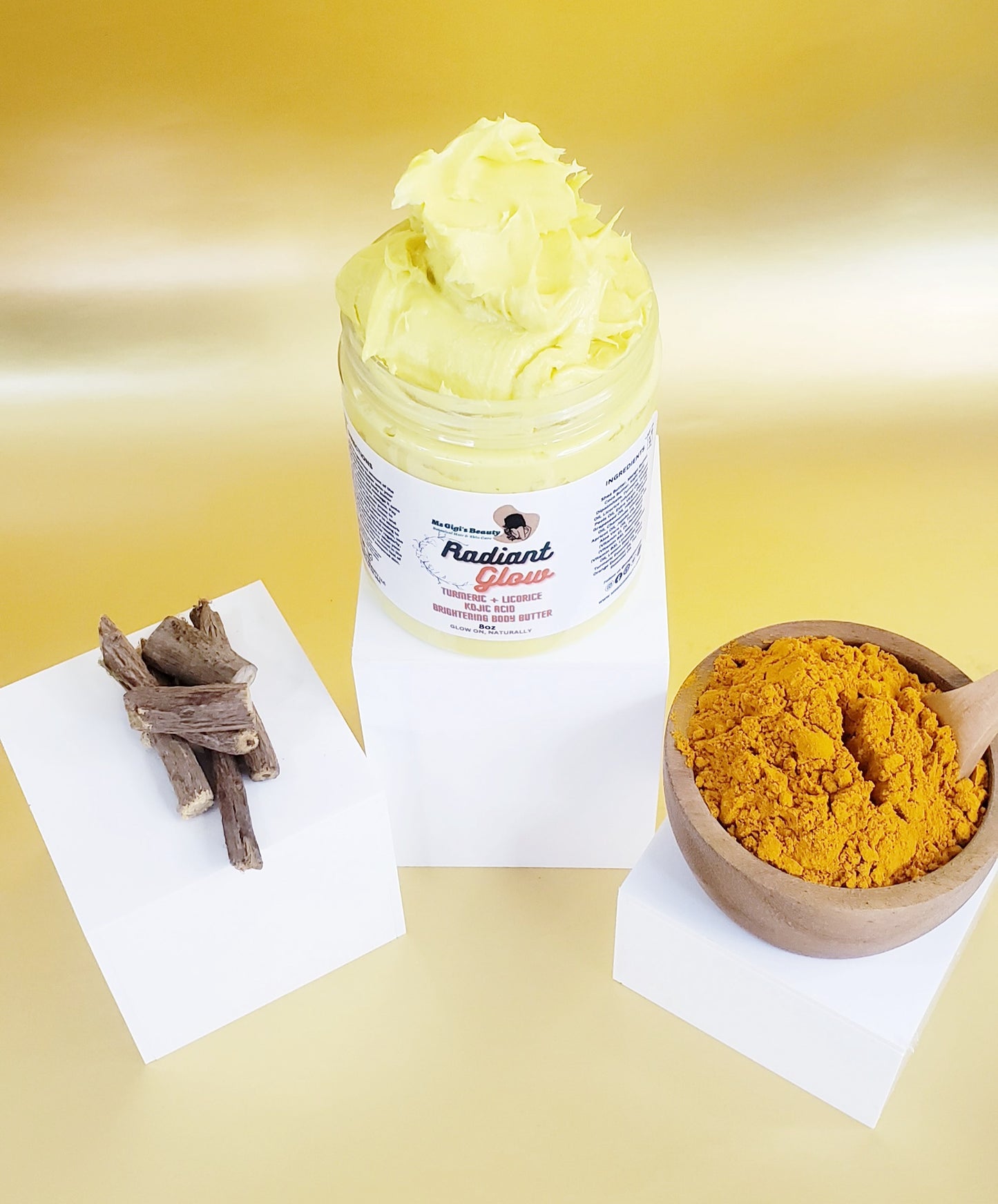 Radiant Glow Turmeric Licorice & Kojic Acid Brightening Body Butter