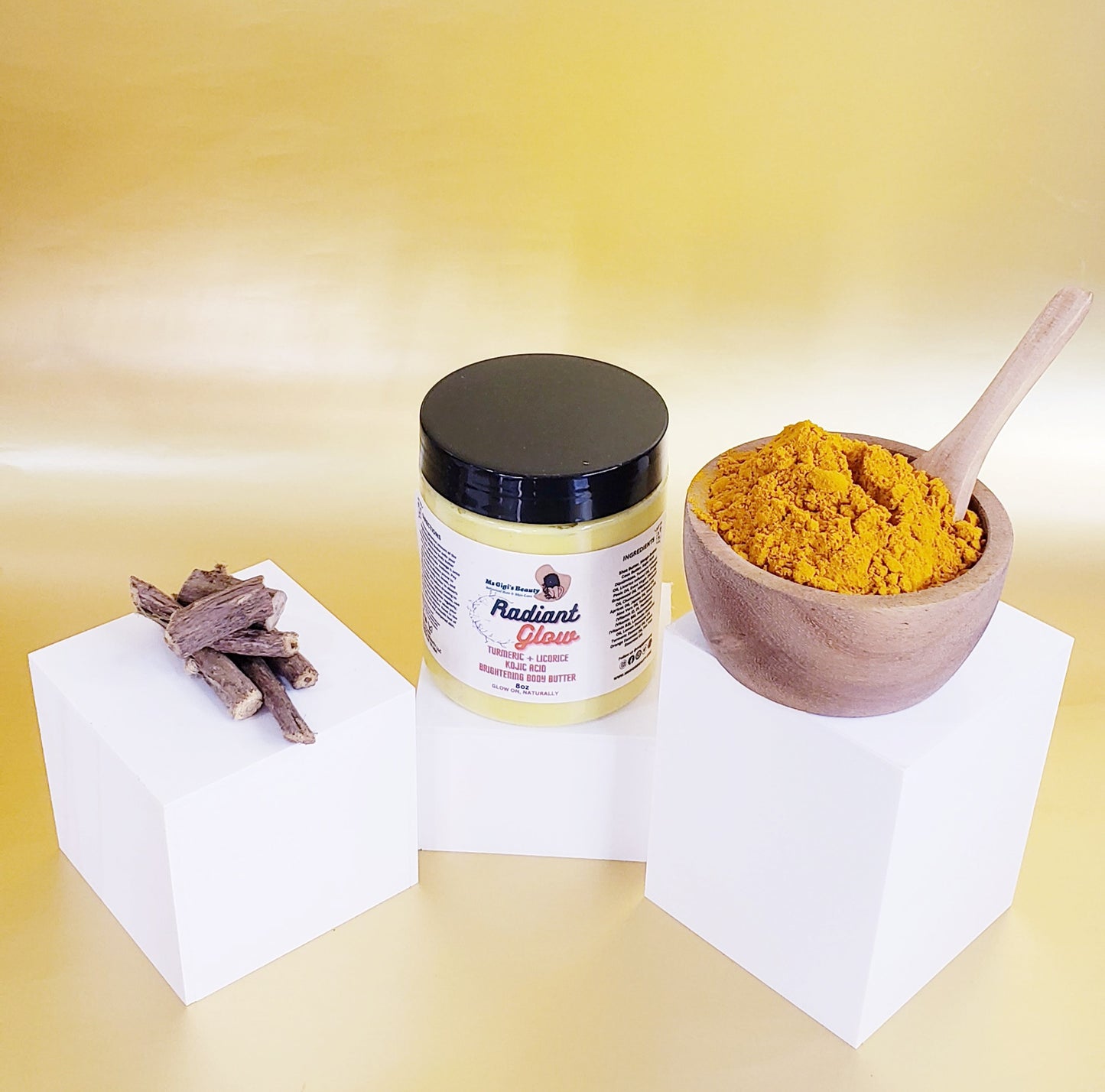Radiant Glow Turmeric Licorice & Kojic Acid Brightening Body Butter