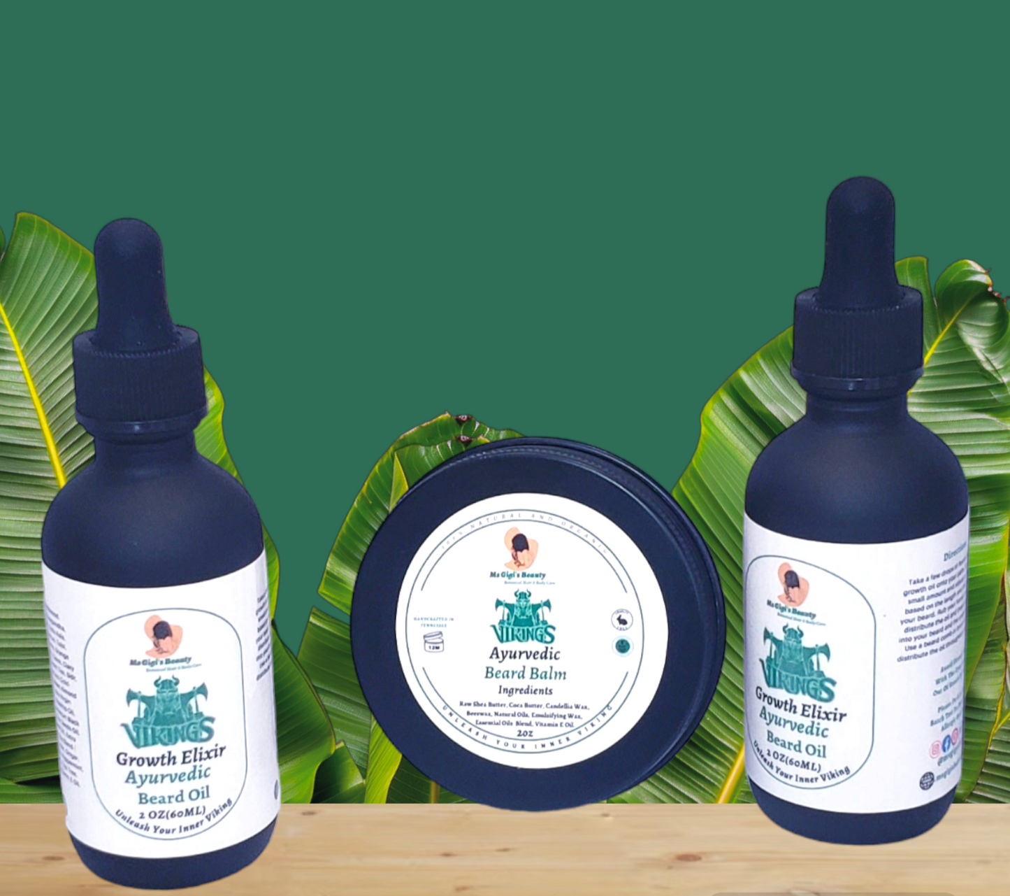 Viking Growth Ayurvedic Beard Oil & Balm