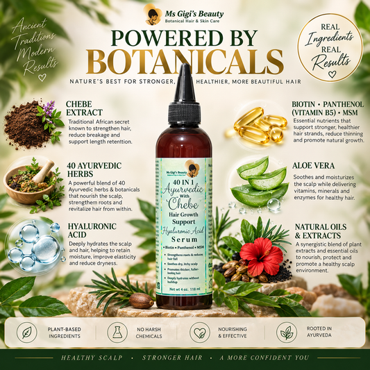40-in-1 Ayurvedic with Chebe Length Retention Trio System