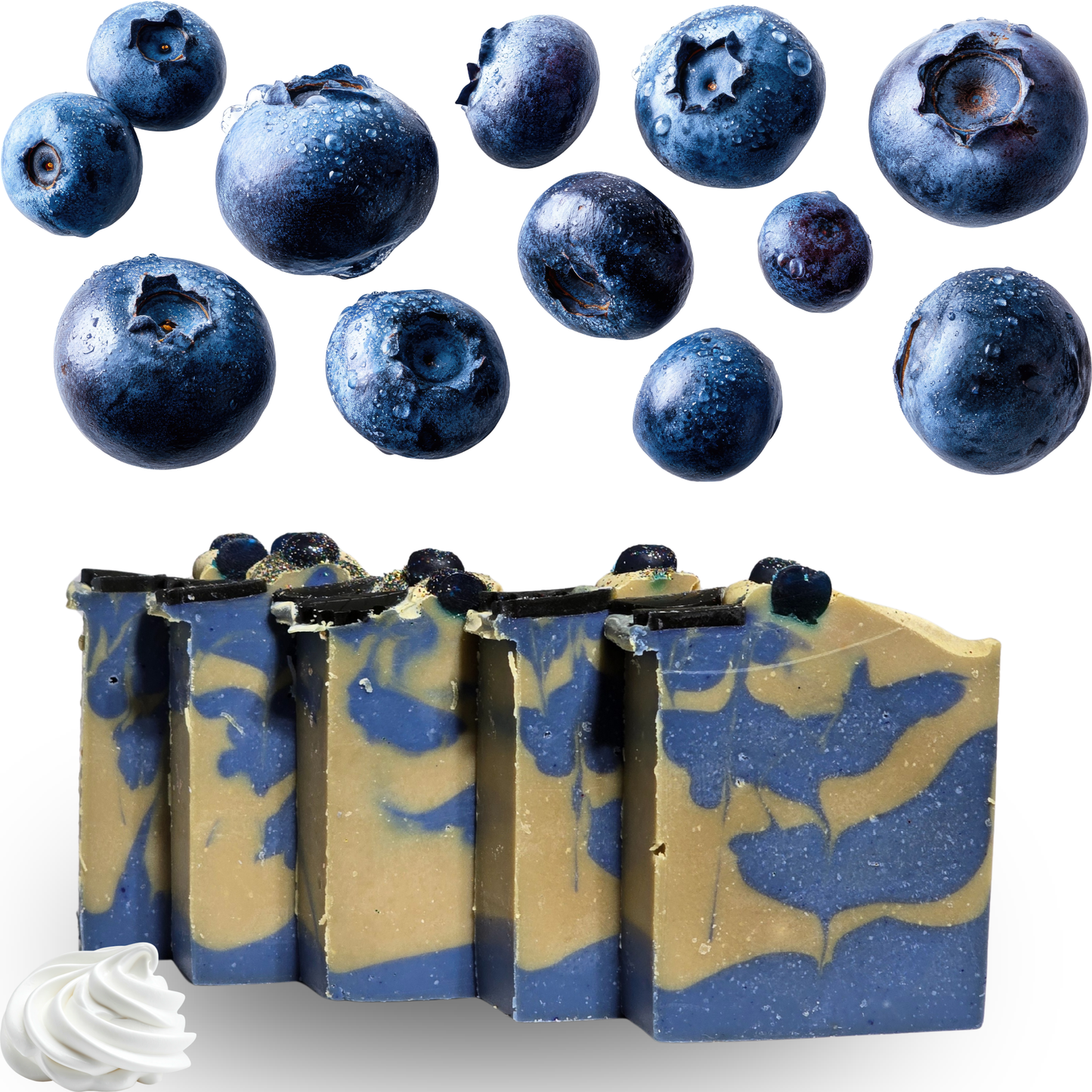 Blueberry Cream Tallow Soap Bar