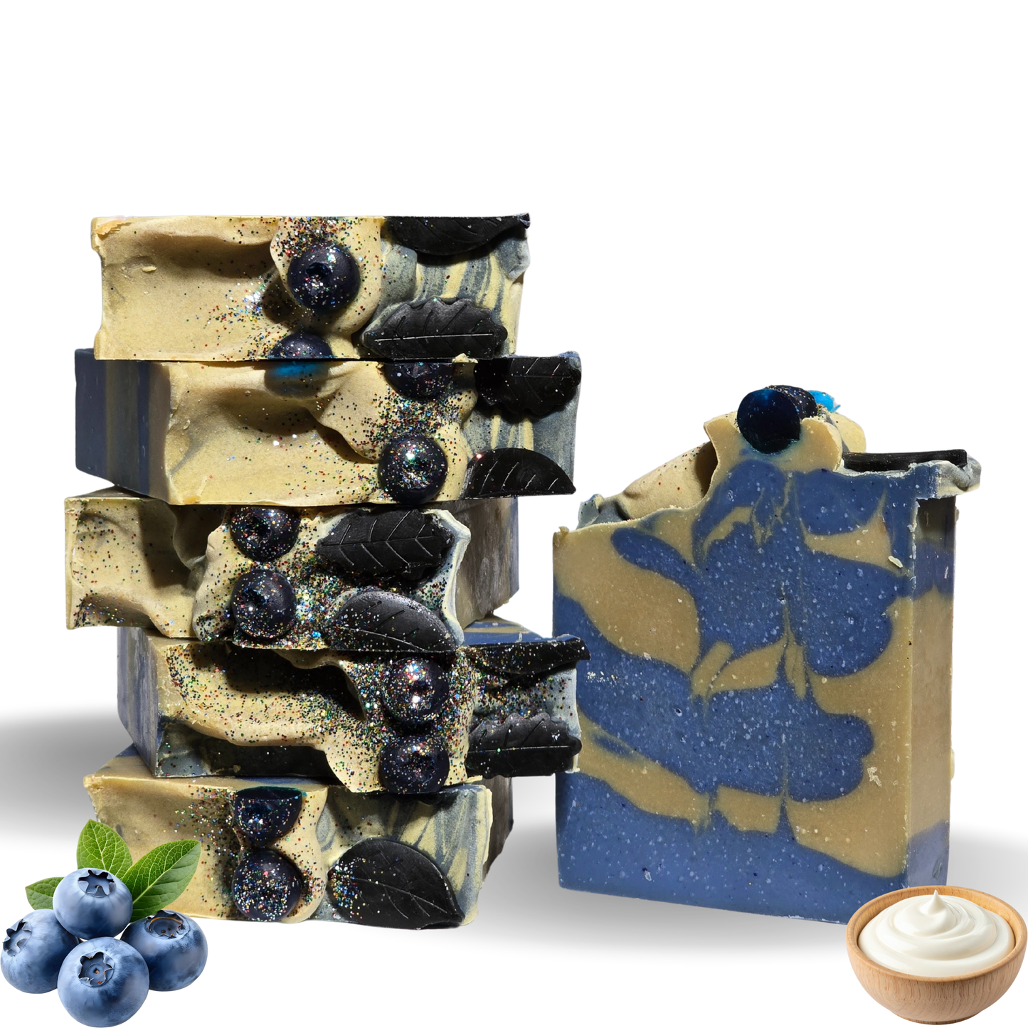 Blueberry Cream Tallow Soap Bar