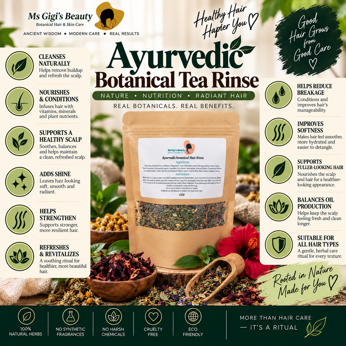 Ayurvedic Botanical Tea Rinse