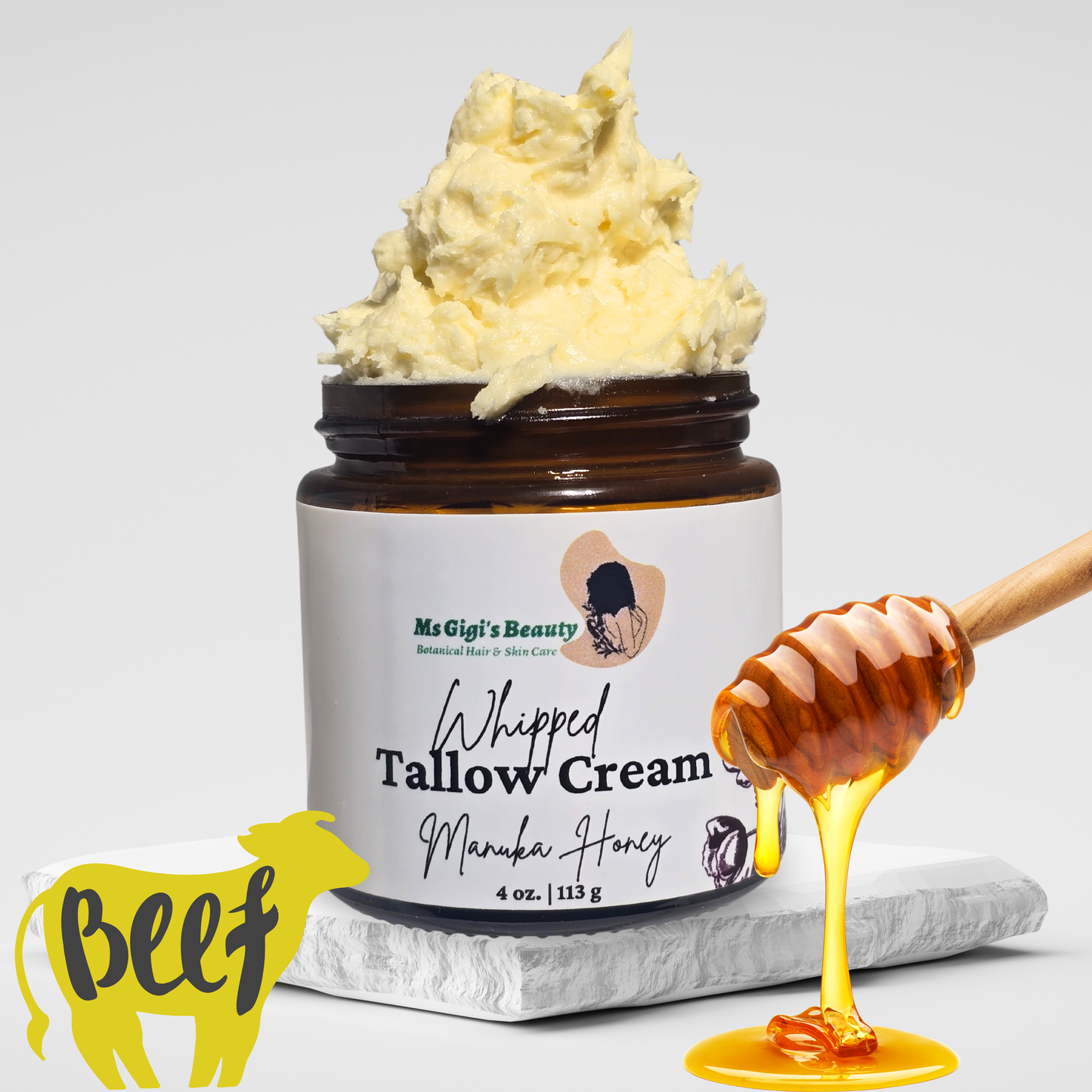 Manuka Honey Tallow Cream - Skin Repair & Hydration