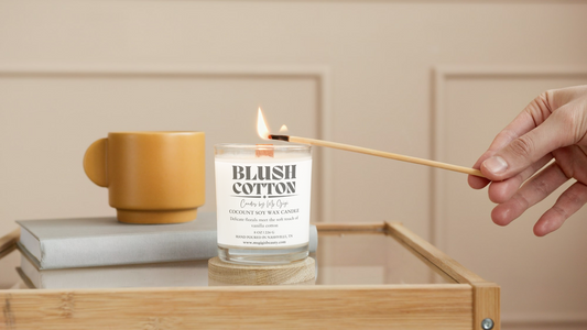 Blush Cotton Cocount Soy Candle