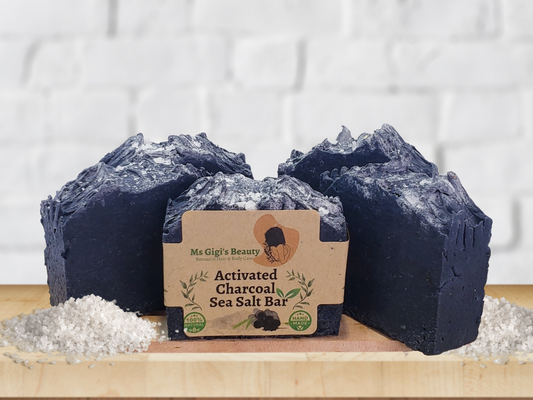 Activated Charcoal Sea Salt Soap Bar