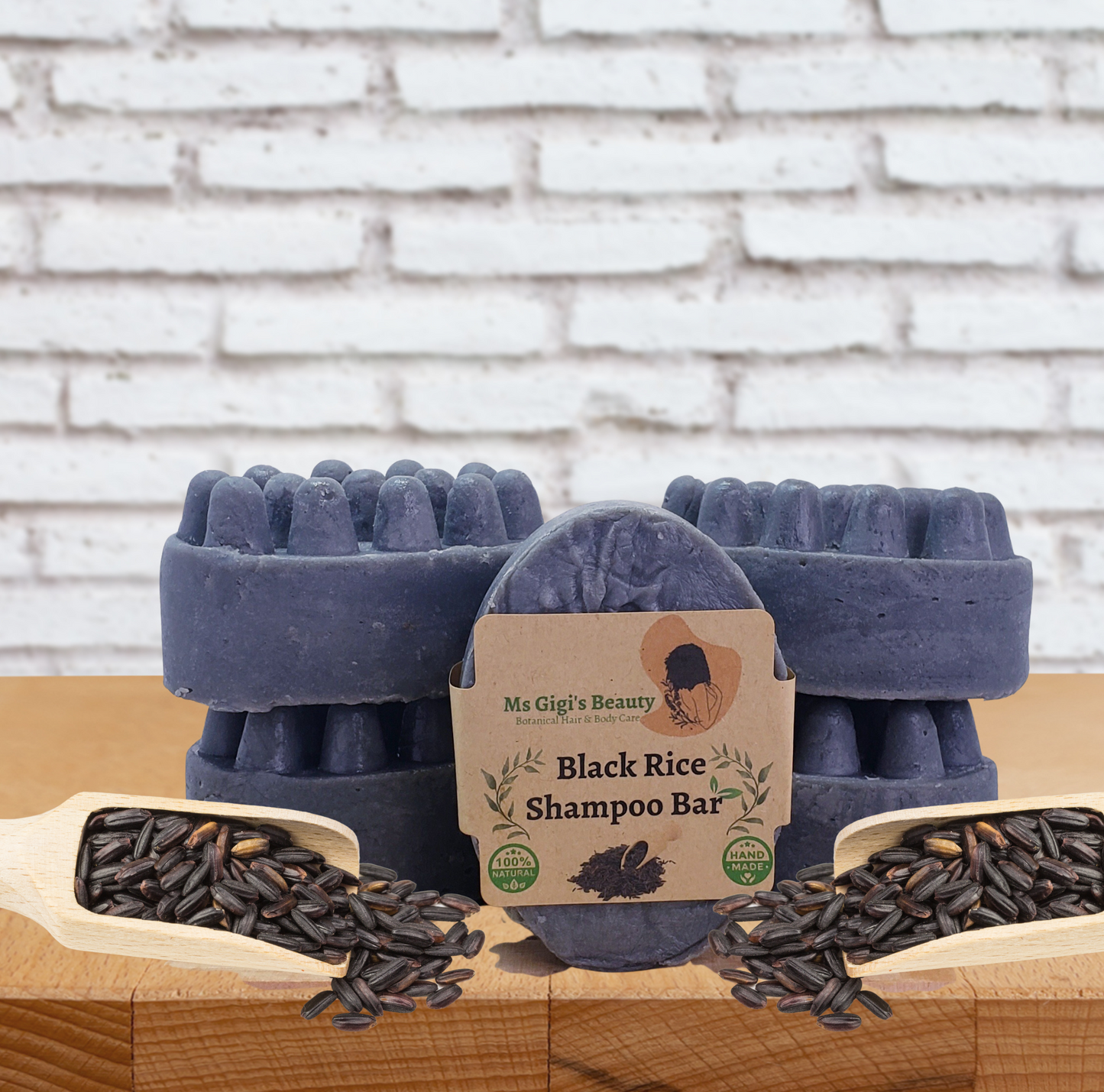 Black Rice Water Shampoo Massage Bar