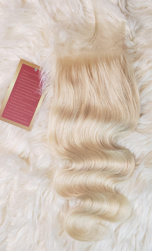 4x4 Blonde Closure