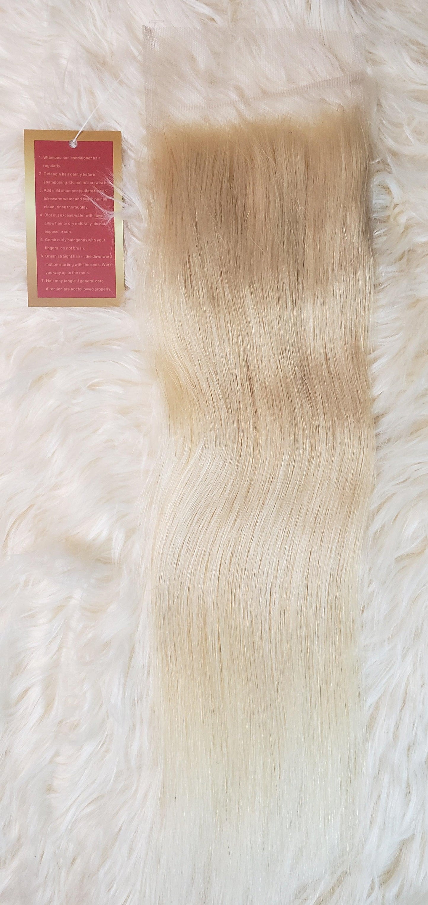 4x4 Blonde Closure