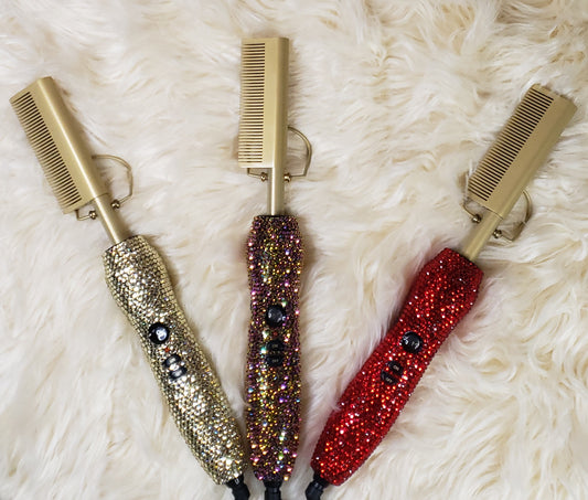 Crystal Rhinestones Hot Comb