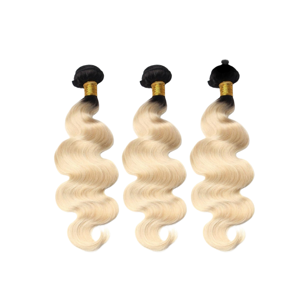 Ombre 1B/613 Blonde 3 Bundles