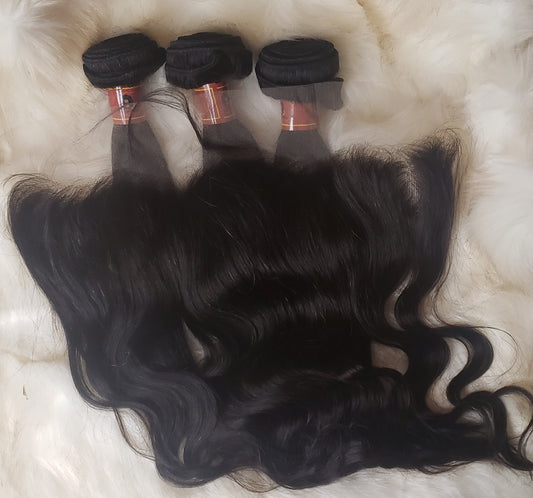 3 Mink Bundles + Frontal