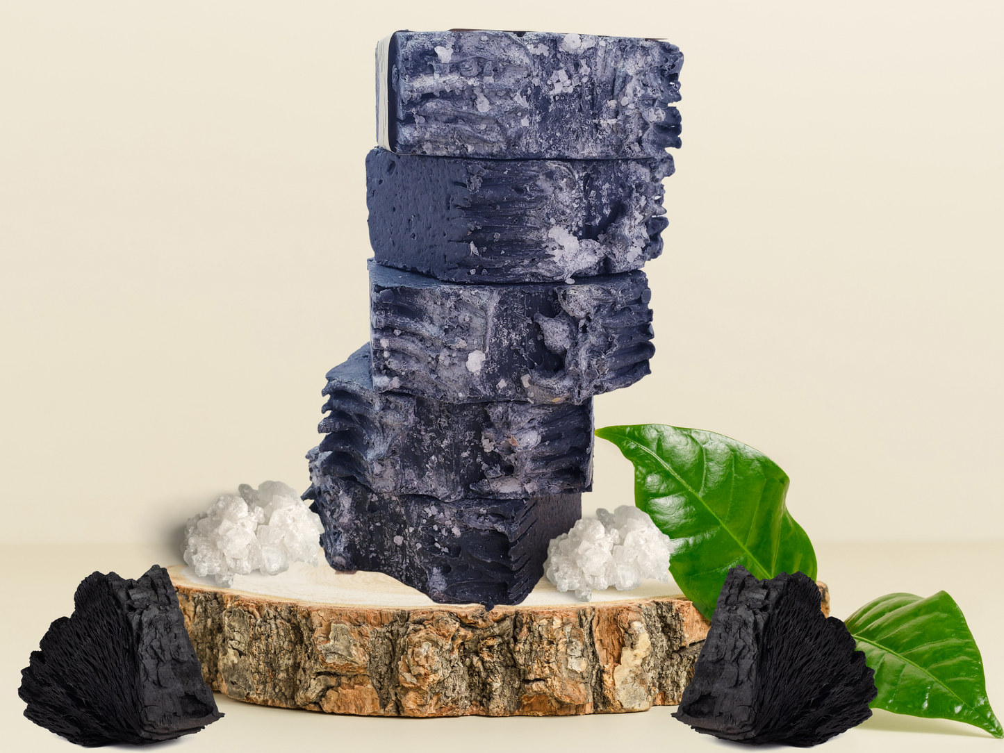 Activated Charcoal Sea Salt Soap Bar