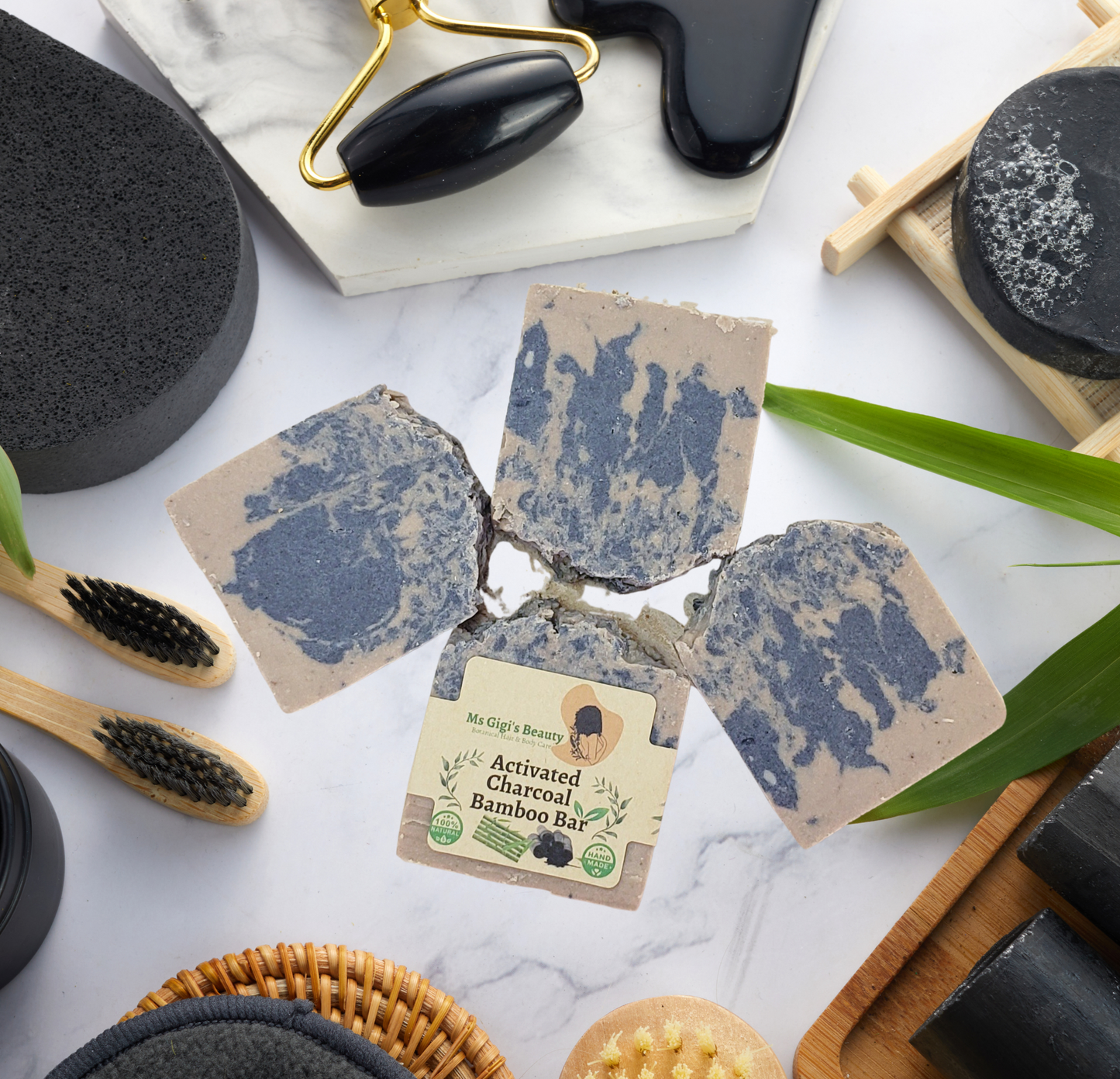 Activated Charcoal Bamboo Soap Bar