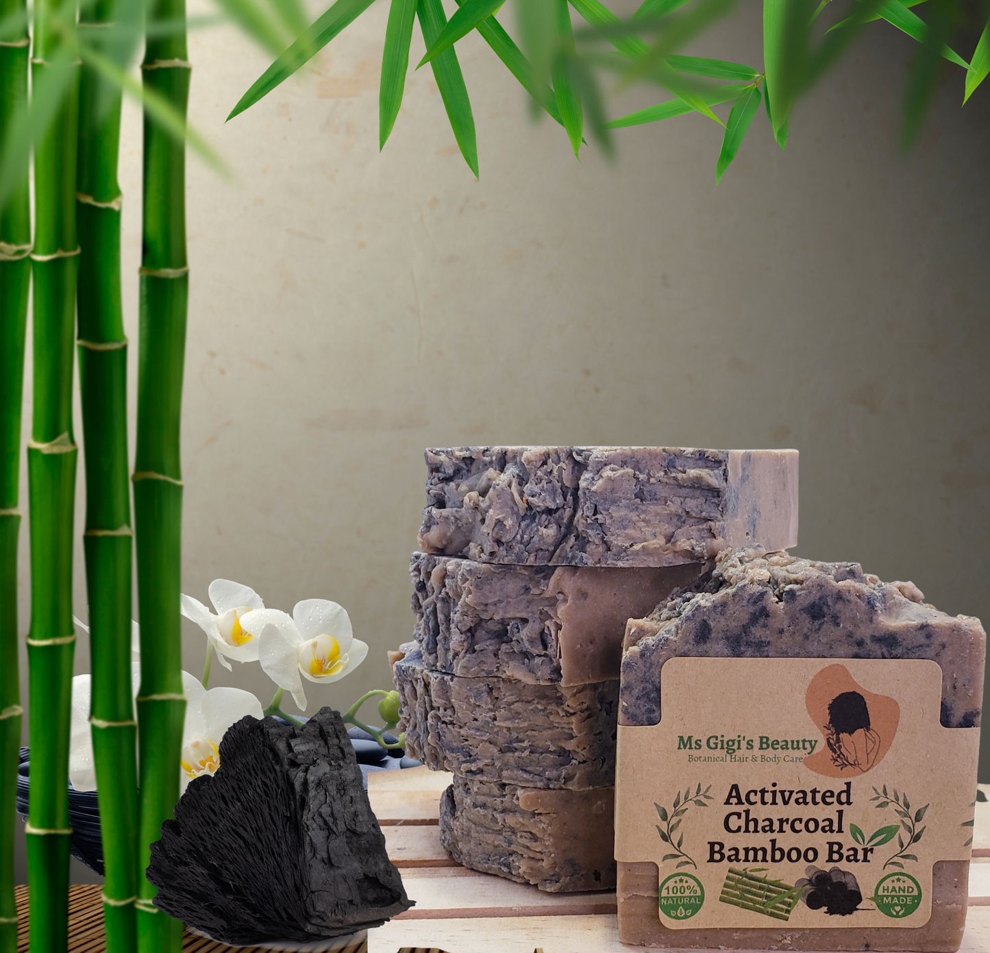 Activated Charcoal Bamboo Soap Bar