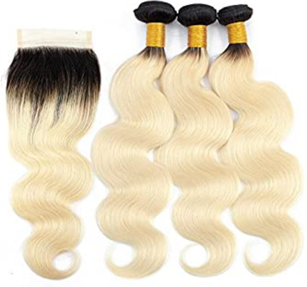 3 Ombre 1B/613 Bundles + Closure